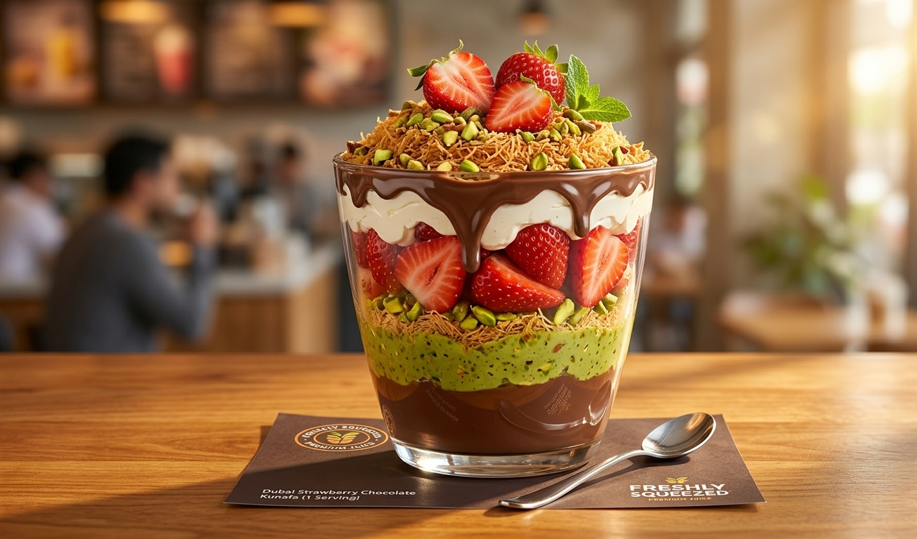Dubai Strawberry Chocolate Kunafa