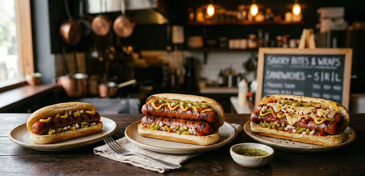 Premium Grilled Hot Dogs